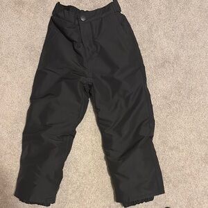 Kids Black Snow Pants